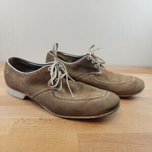 Vintage Tan Suede Bowling Shoes- Men's Size 9 *Check Measurements*